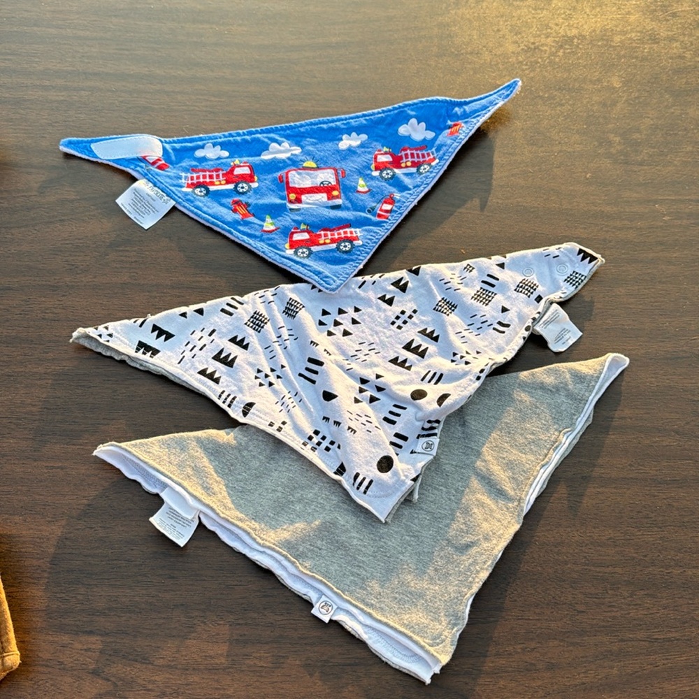 3 bandana bibs